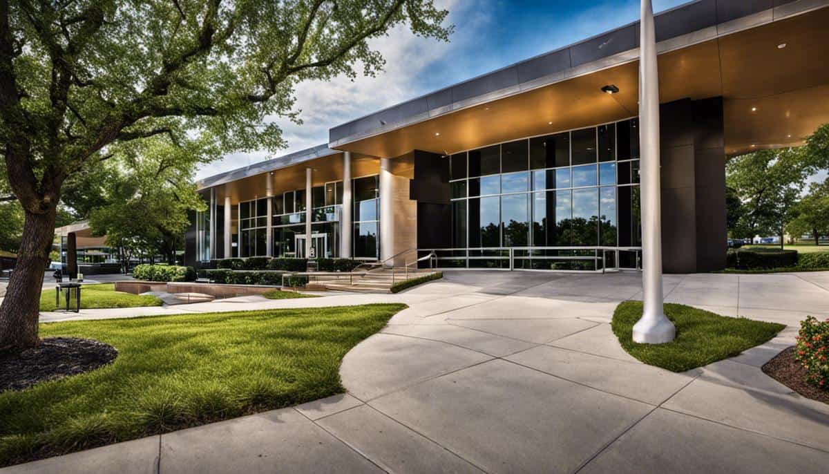 An image showing the entrance of the local IRS office in Tulsa.